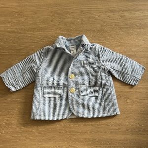 CARTERS - Seersucker Blue Suit Jacket